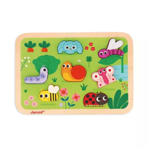 Wooden Chunky Puzzle- Garden