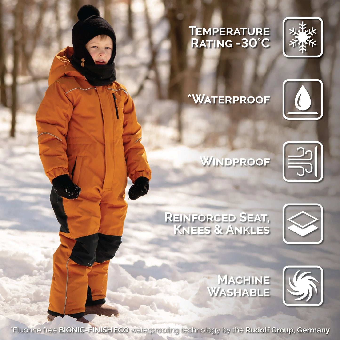 Toasty-Dry 1pc. Snowsuit- Cinnamon
