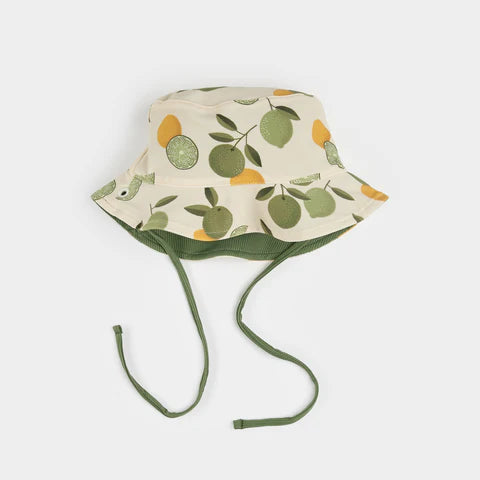 Reversible Citrus Baby Swim Hat