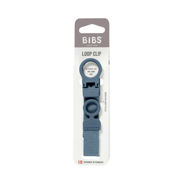 Pacifier Clip Loop- Petrol Blue