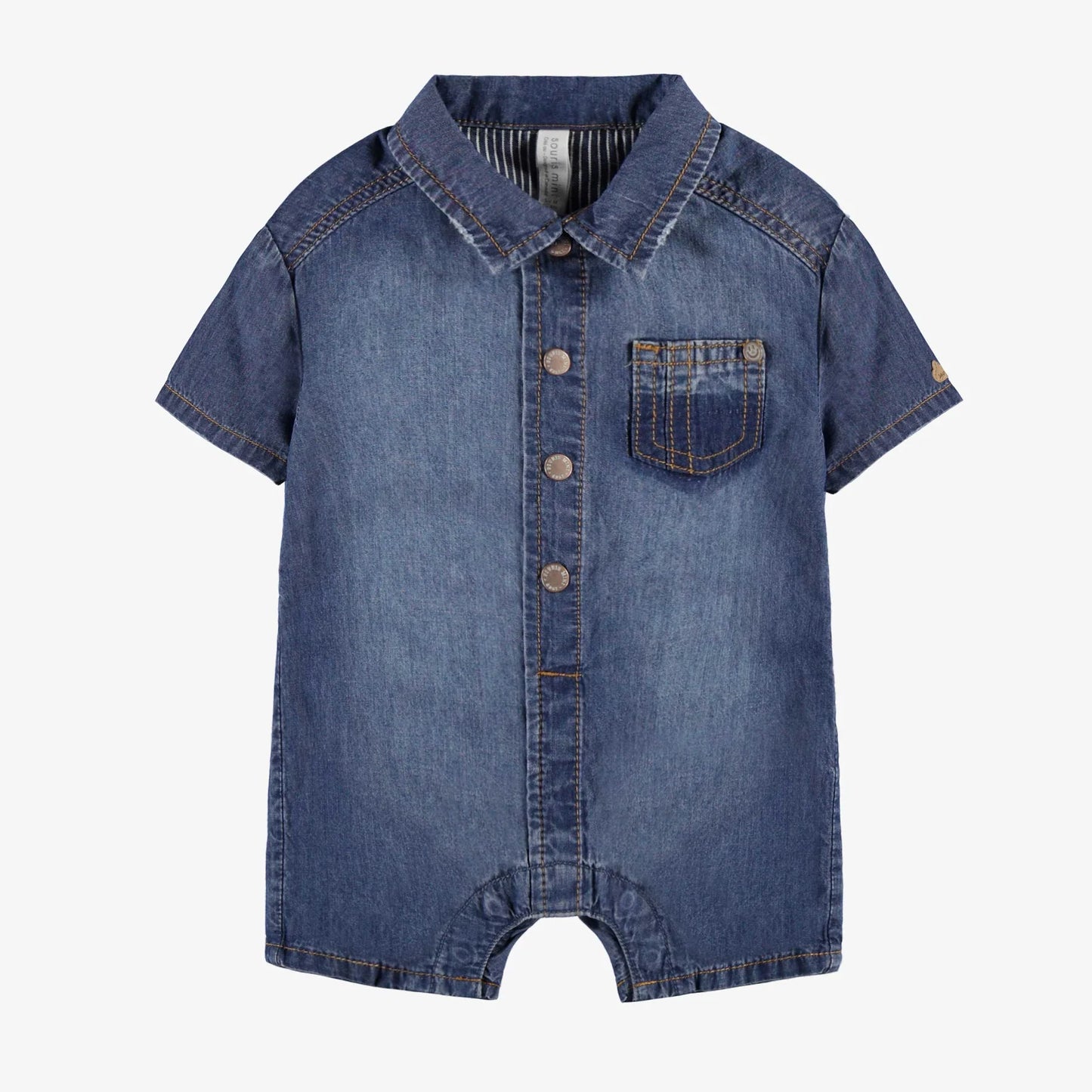Denim Shortie Romper