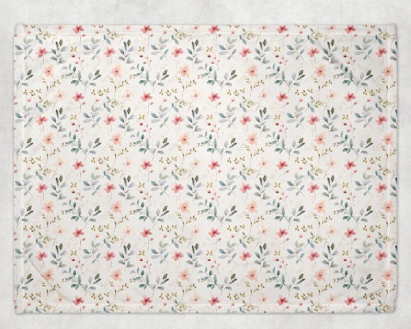 Minky Soft Blanket- Sweet Floral
