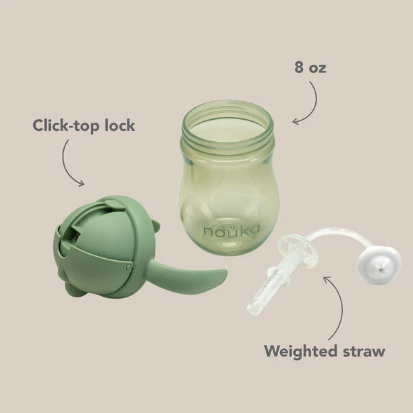 Non-Spill Weighted Straw Cup- Moss
