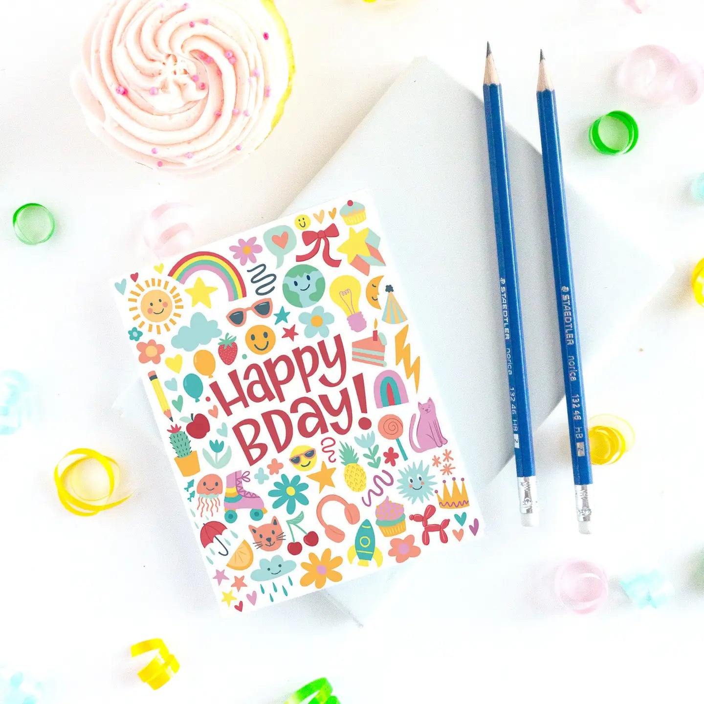 Eye Spy Pink Birthday Card