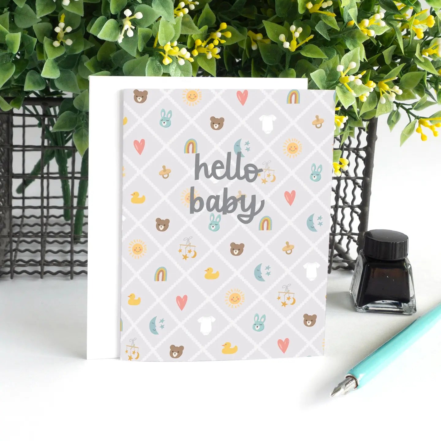 Classic Icons New Baby Card