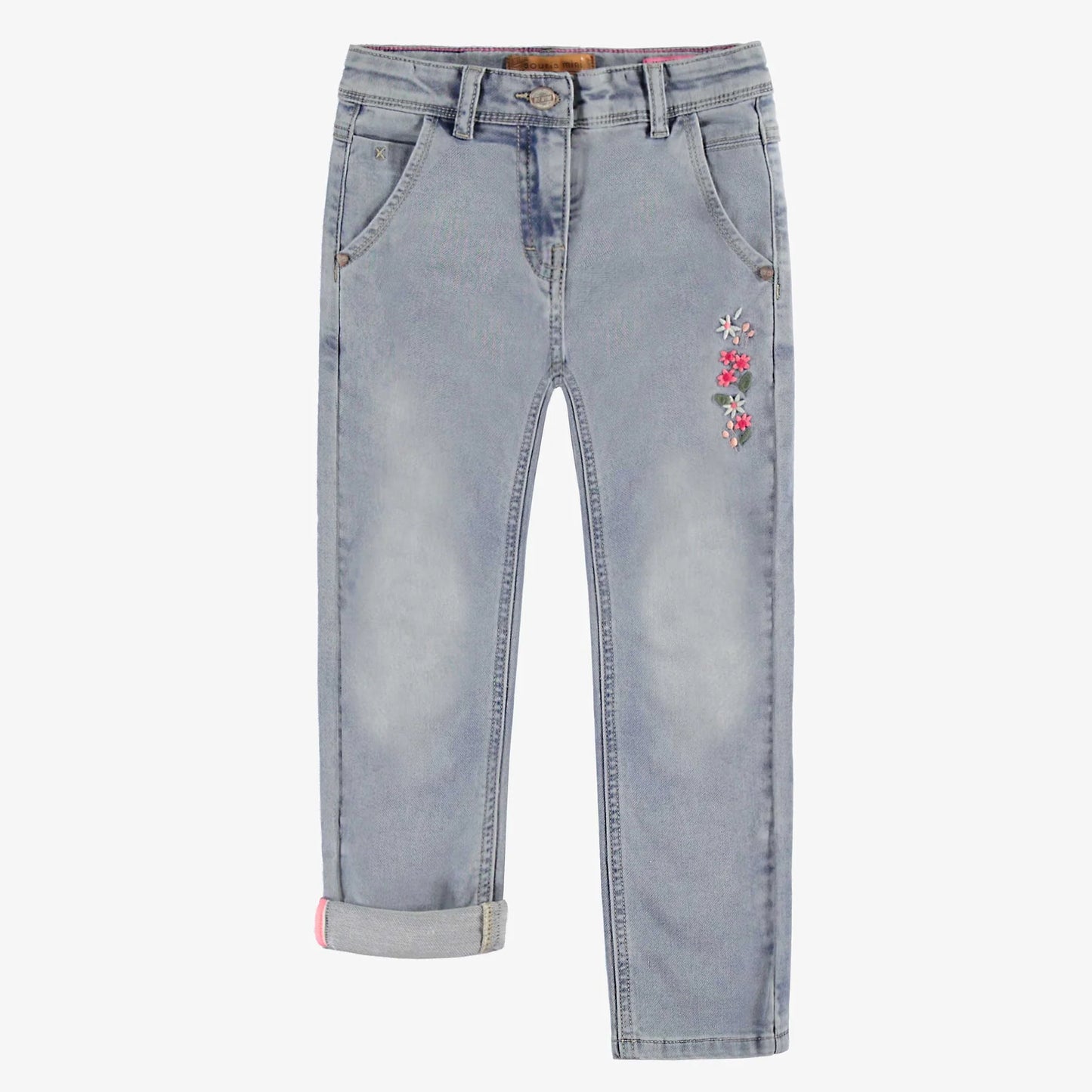 Floral Embroidered Jeans