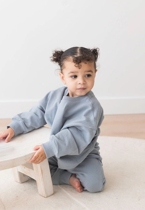 Organic Fog Sweatshirt & Jogger Set