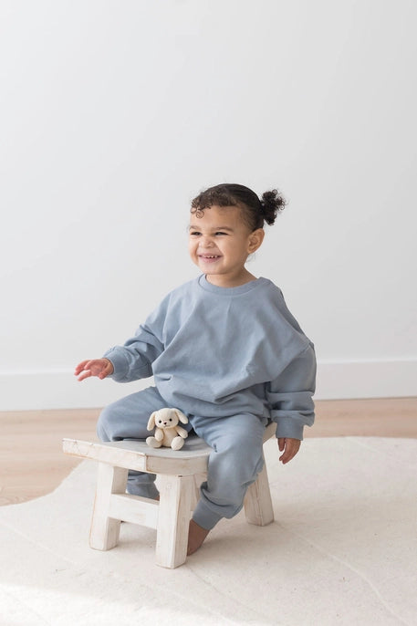 Organic Fog Sweatshirt & Jogger Set