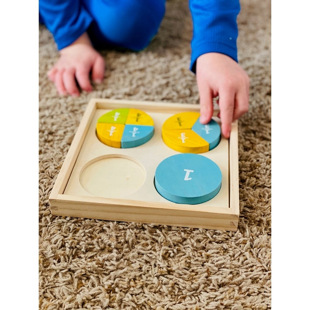 Wooden Fraction Puzzle
