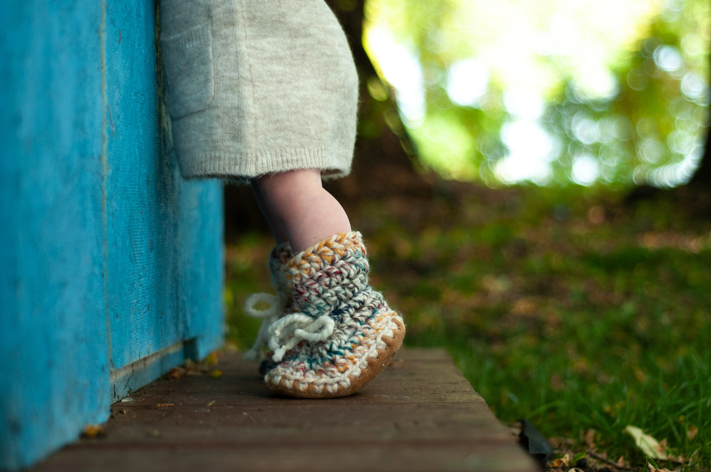 Handmade Wool Booties- Hudson