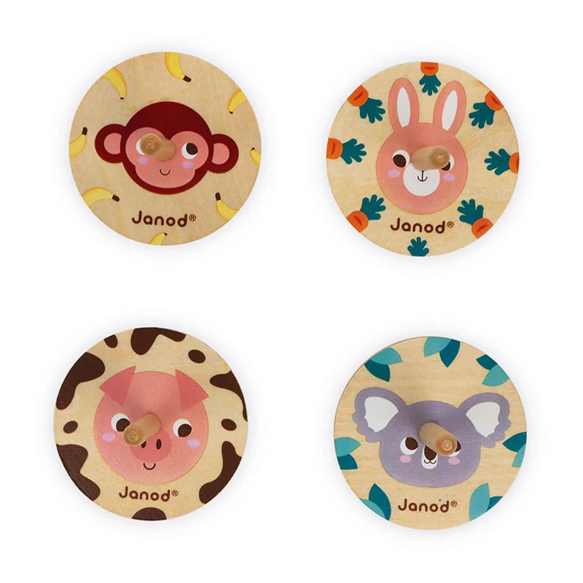 Pocket Wooden Spinning Tops