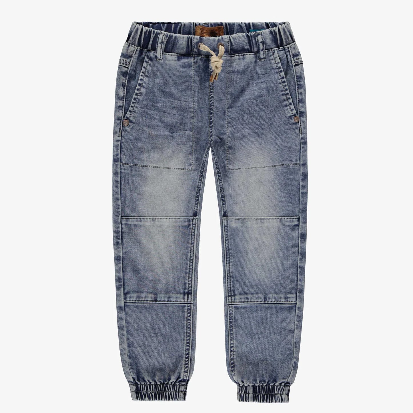 Medium Blue Wash Denim Joggers