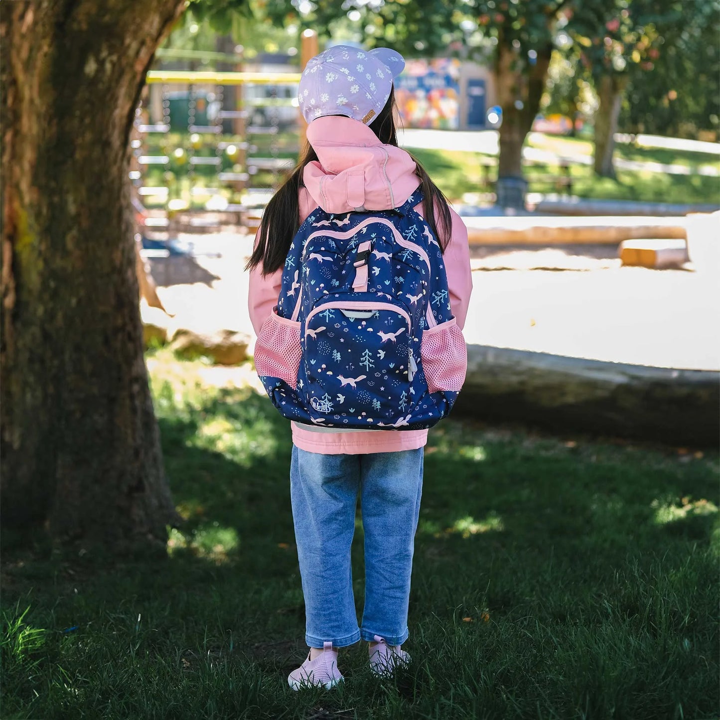 Little Xplorers Kids Backpack- Navy Forest