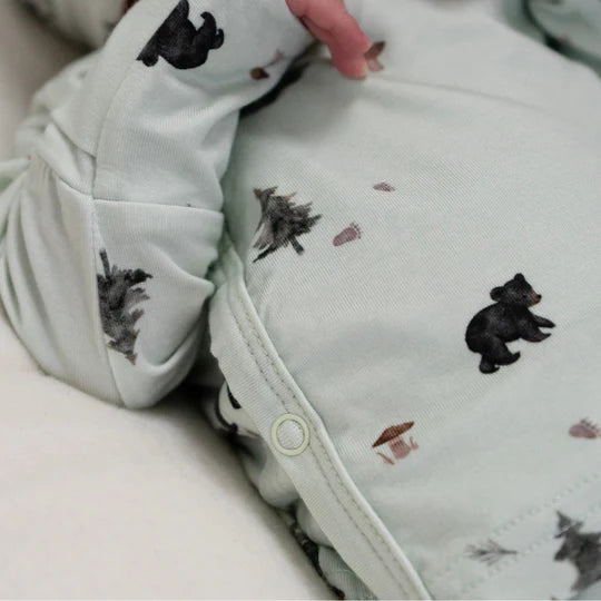 Bamboo Take Me Home Kimono Set- Black Bears