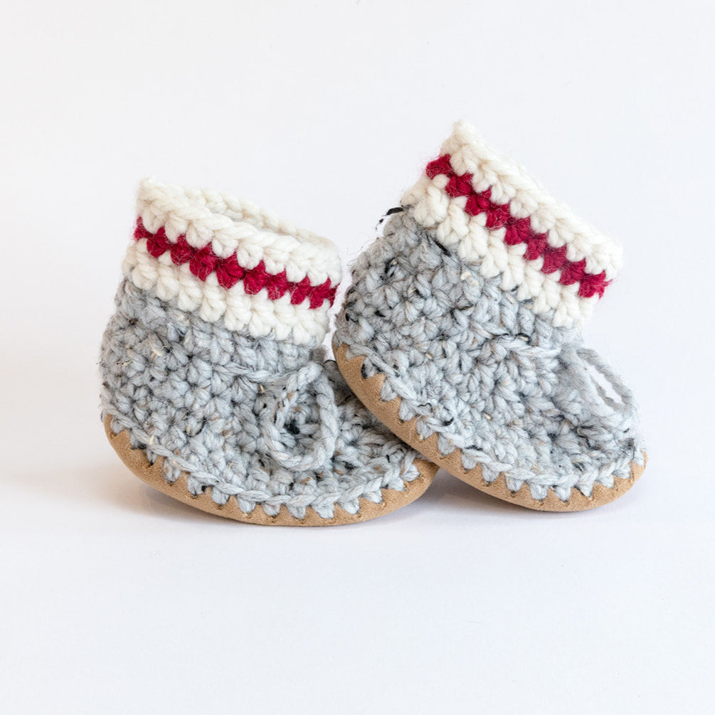 Handmade Wool Booties- Lumberjack