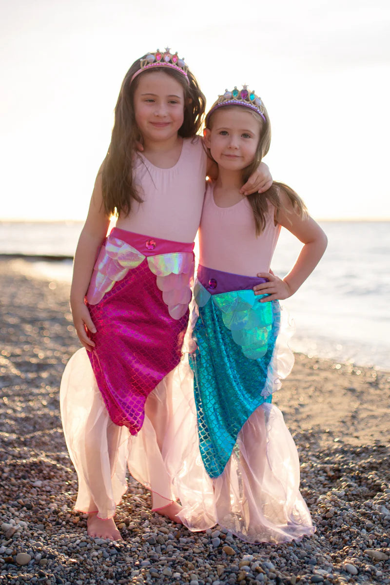 Mermaid Glimmer Blue Skirt & Tiara