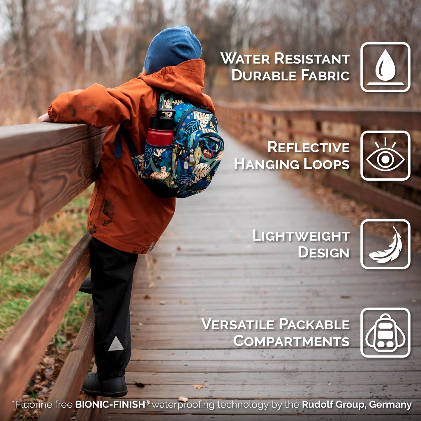 Little Xplorers Mini Backpack- Navy Forest