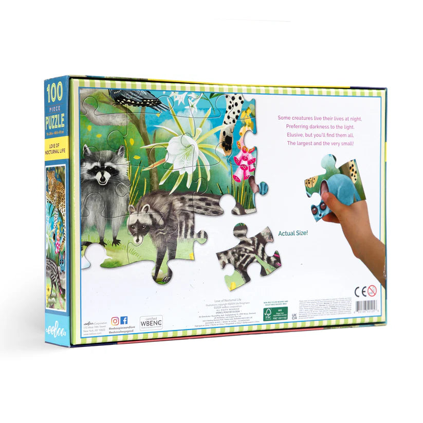 100pc. Nocturnal Life Glow-In-The-Dark Puzzle