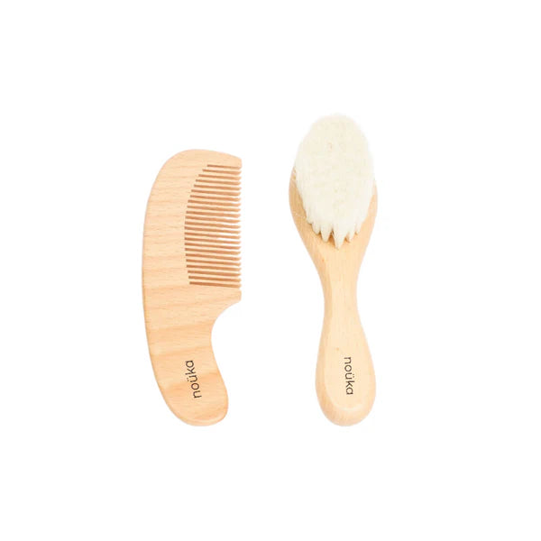 Wooden Baby Brush & Comb Set