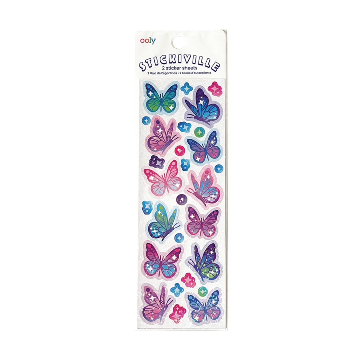 Stickiville Glittery Butterflies Stickers