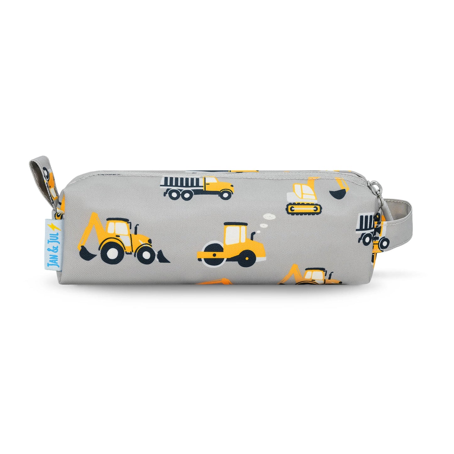 Kids Pencil Case- Grey Construction