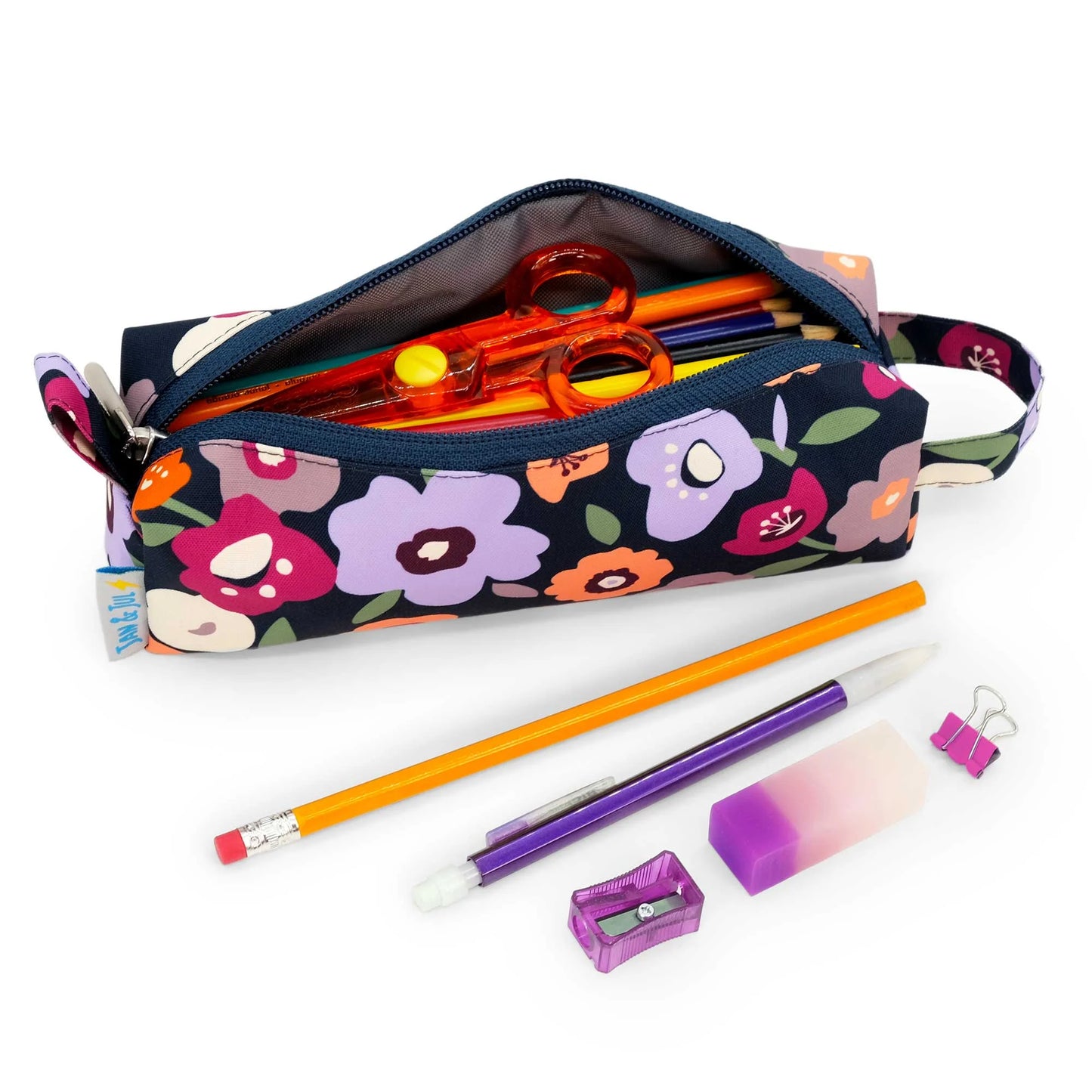 Kids Pencil Case- Winter Flowers