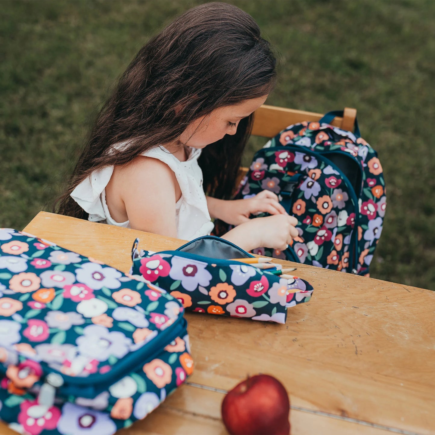 Kids Pencil Case- Winter Flowers