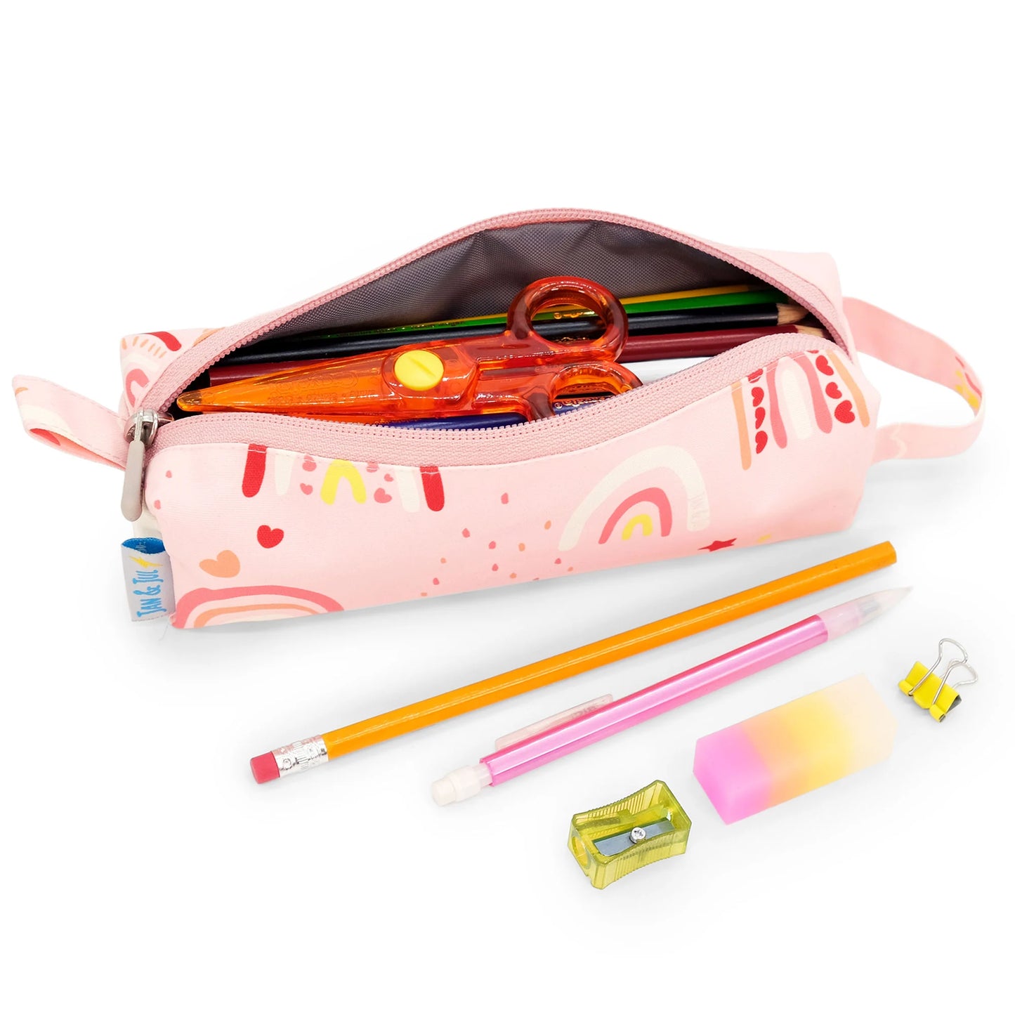 Kids Pencil Case- Pink Rainbow