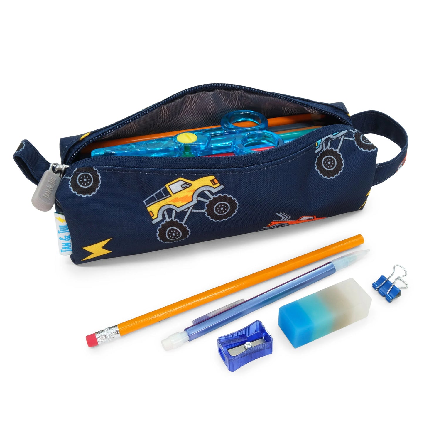 Kids Pencil Case- Big Trucks