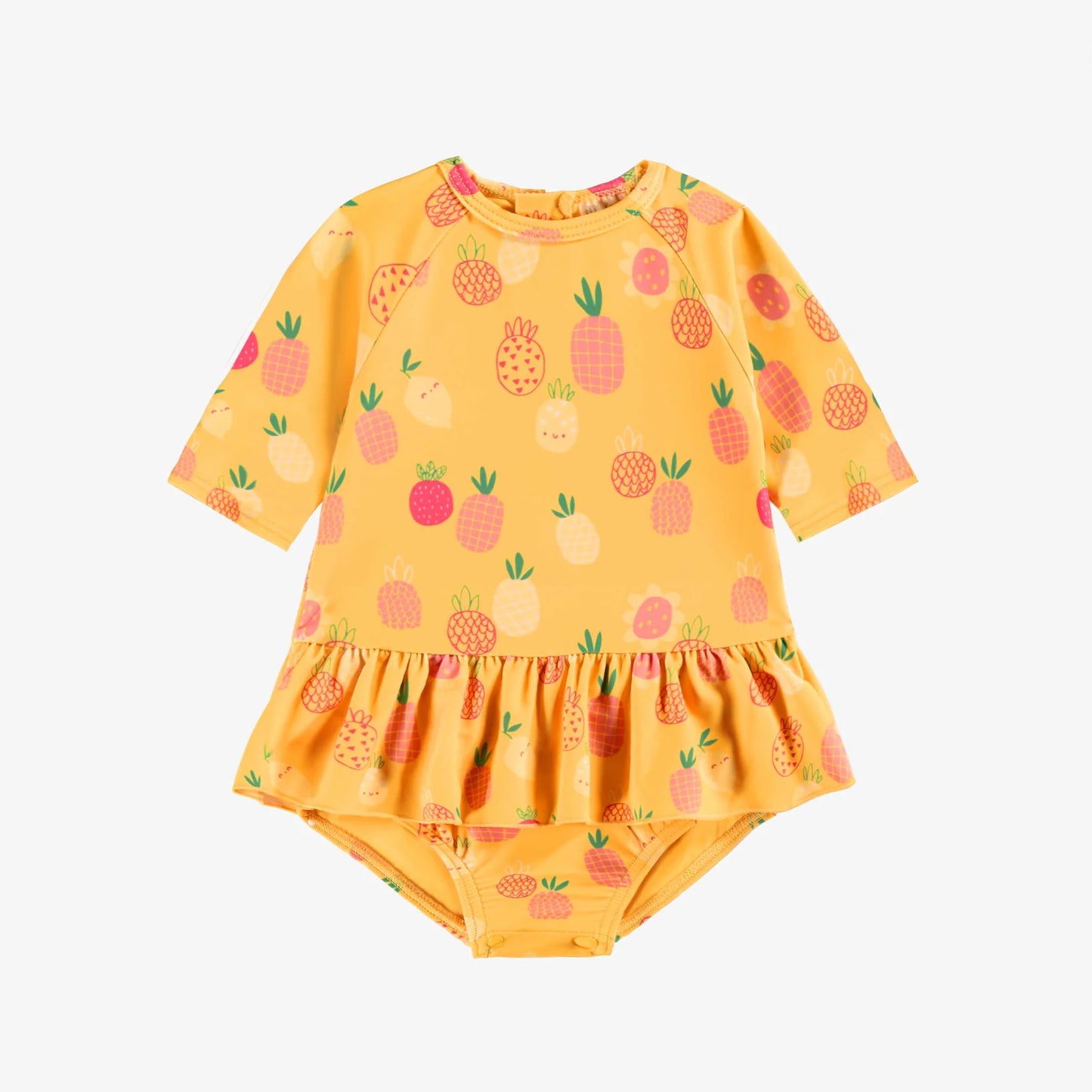 Pineapple Ruffle Swimsuit