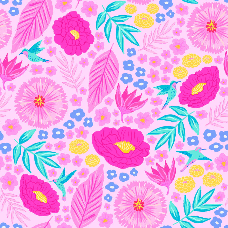 Hibis-Kissed Hi-Vis Sunsuit