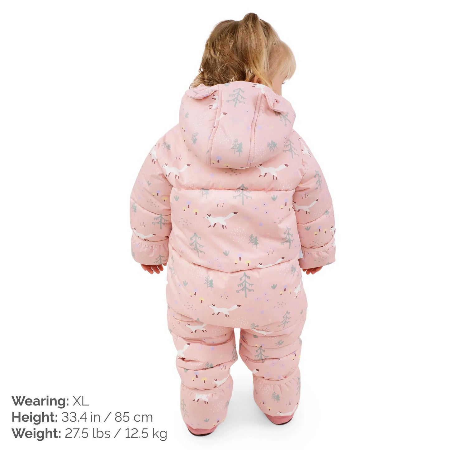 Toasty-Dry 1pc. Baby Snowsuit- Pink Forest