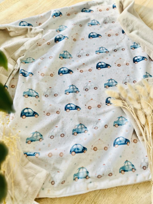 Minky Soft Blanket- Police Car