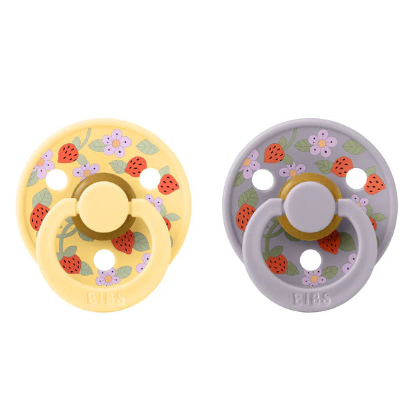 Liberty Colour Round Pacifier 2pk.- Strawberries and Cream Butter Mix