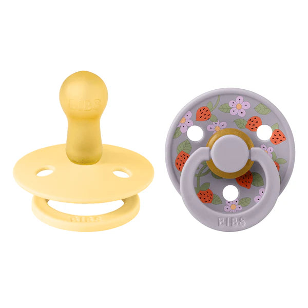 Liberty Colour Round Pacifier 2pk.- Strawberries and Cream Butter Mix