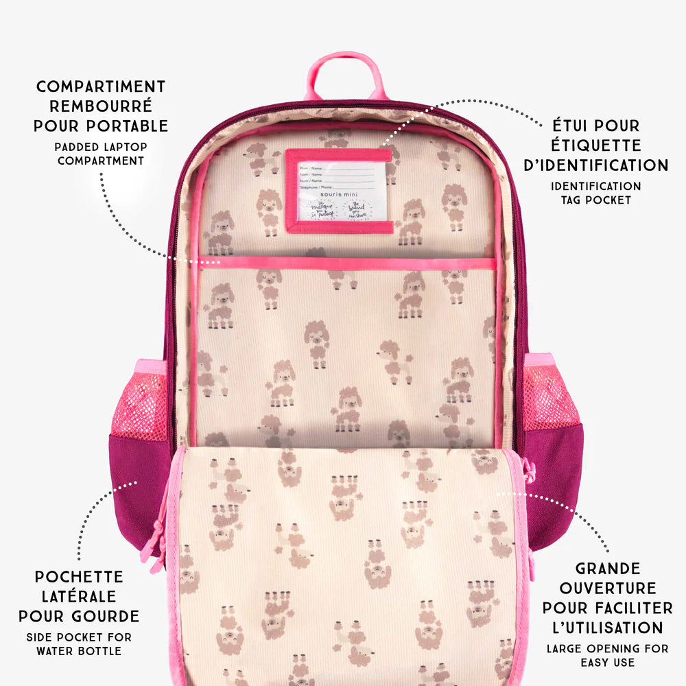 Pink Poodle Backpack