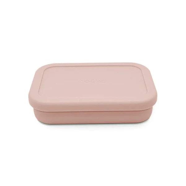 Divided Silicone Lunch Box- Soft Blush
