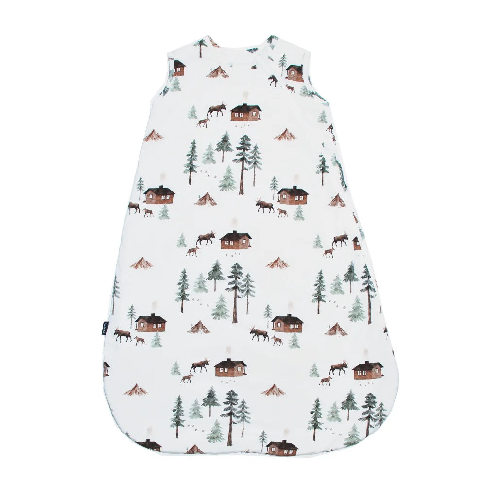 1.0 TOG Bamboo Sleep Bag- Moose on White