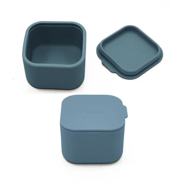 Silicone Mini Snack Containers- Wave/Deep Ocean