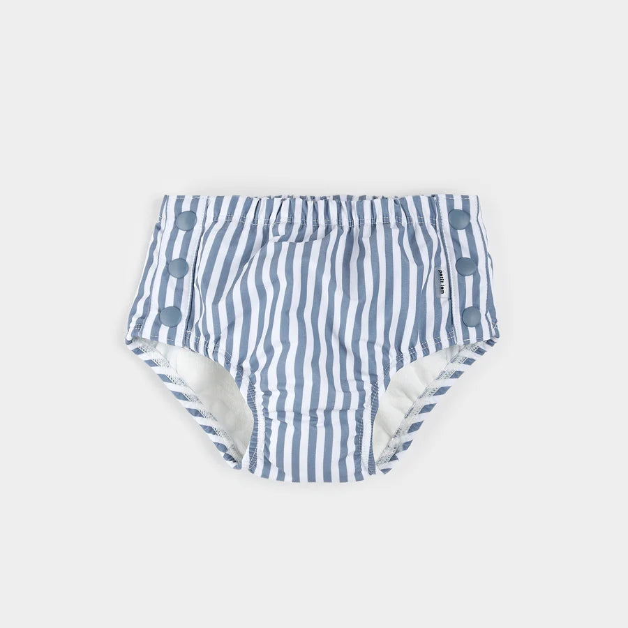 Blue Striped Swim Diaper