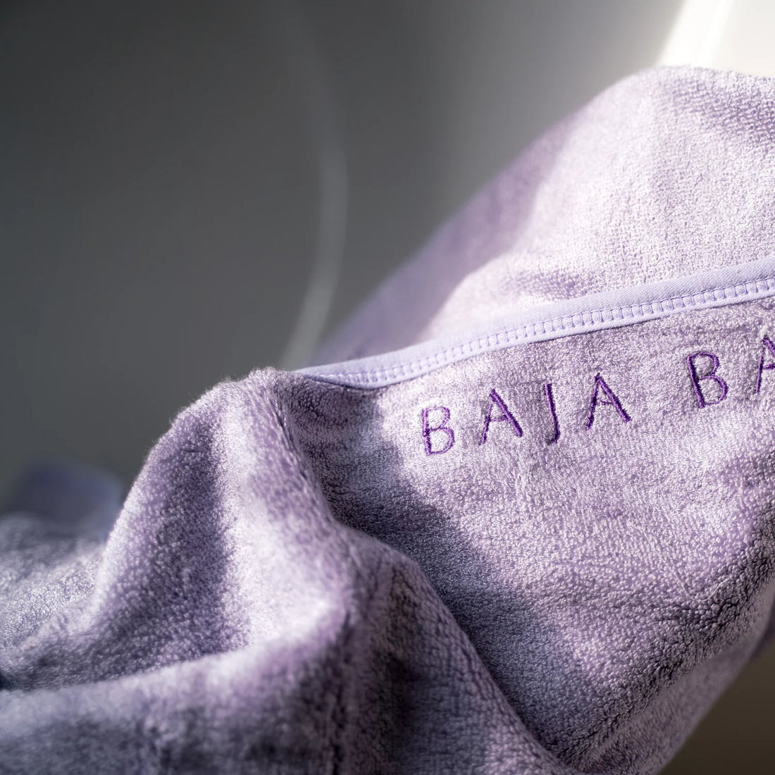 Bamboo & Cotton Hooded Towel- Lavender