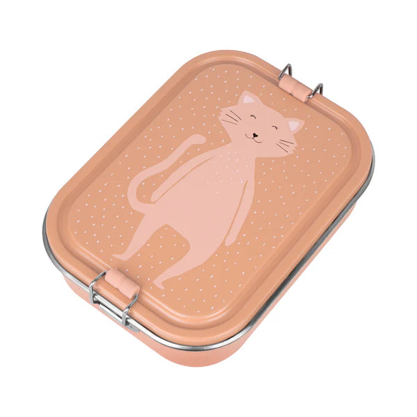 Divided Steel Lunch Box- Mrs. Cat