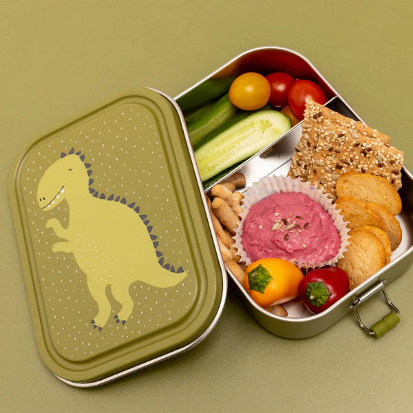 Divided Steel Lunch Box- Mr. Dino