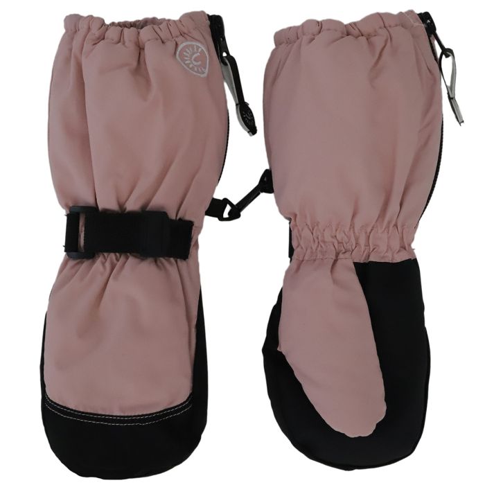 Long Cuff Winter Mitts- Rose