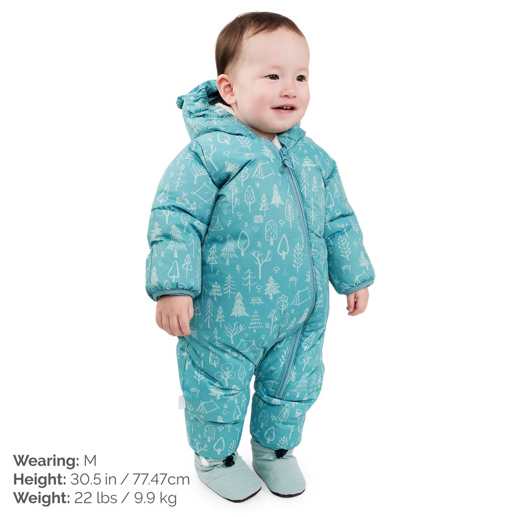 Toasty-Dry 1pc. Baby Snowsuit- Green Grove