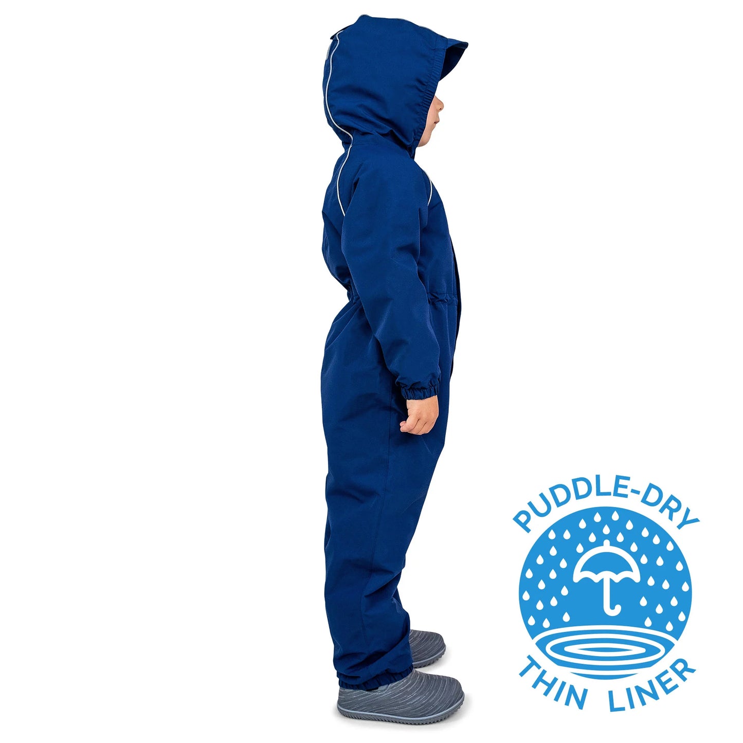 Thin-Lined Rain Suit- Nebula Blue