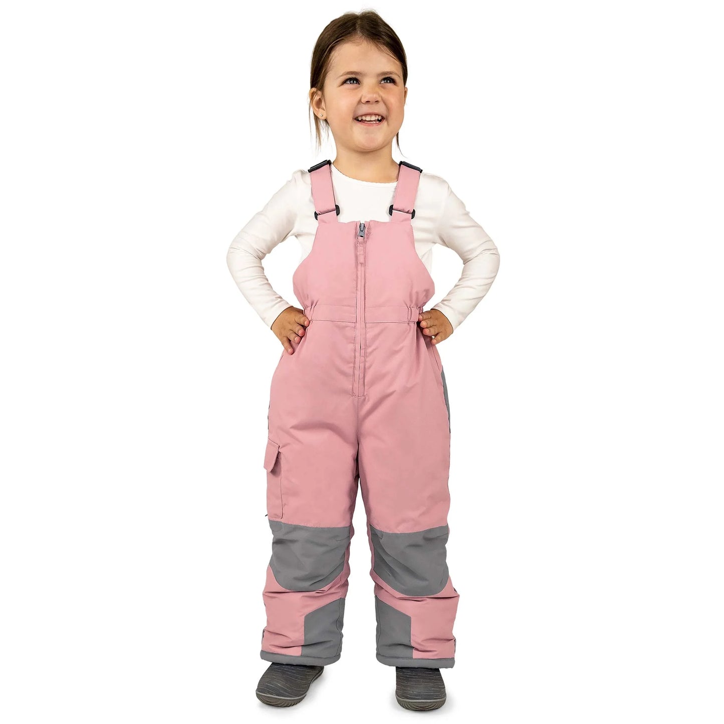 Toasty-Dry Snow Bib Pants- Dusty Pink