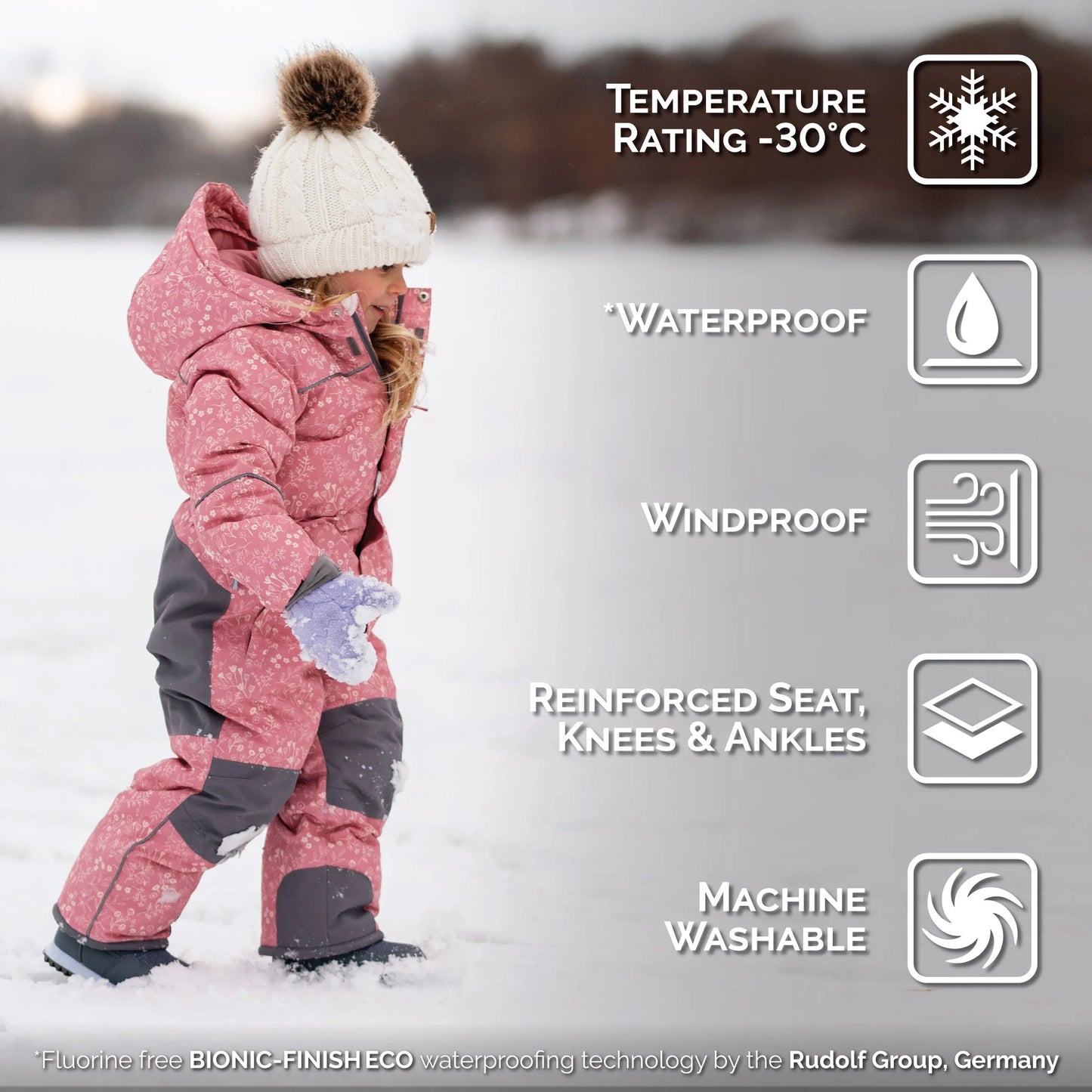 Toasty-Dry 1pc. Snowsuit- Prairie Flowers