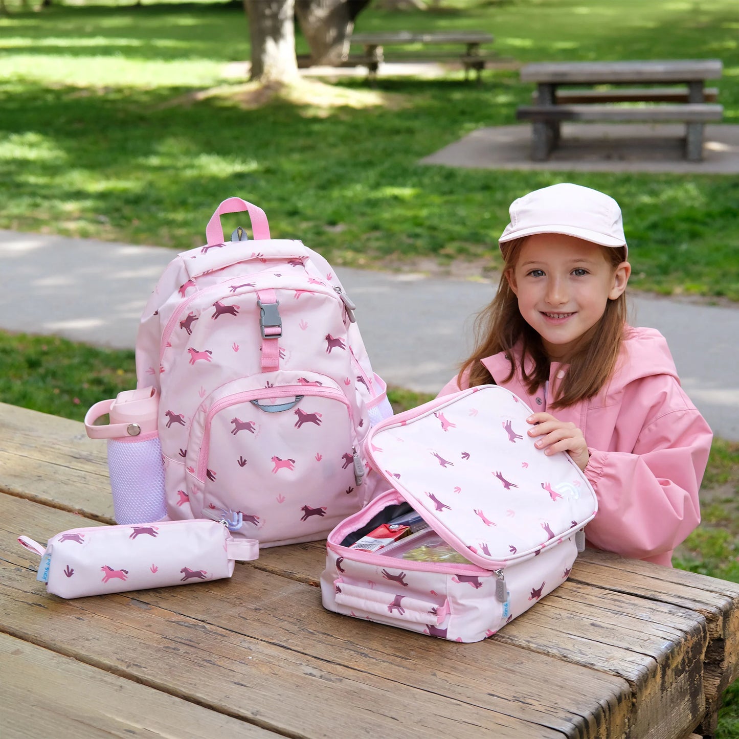 Little Xplorers Kids Backpack- Pink Ponies