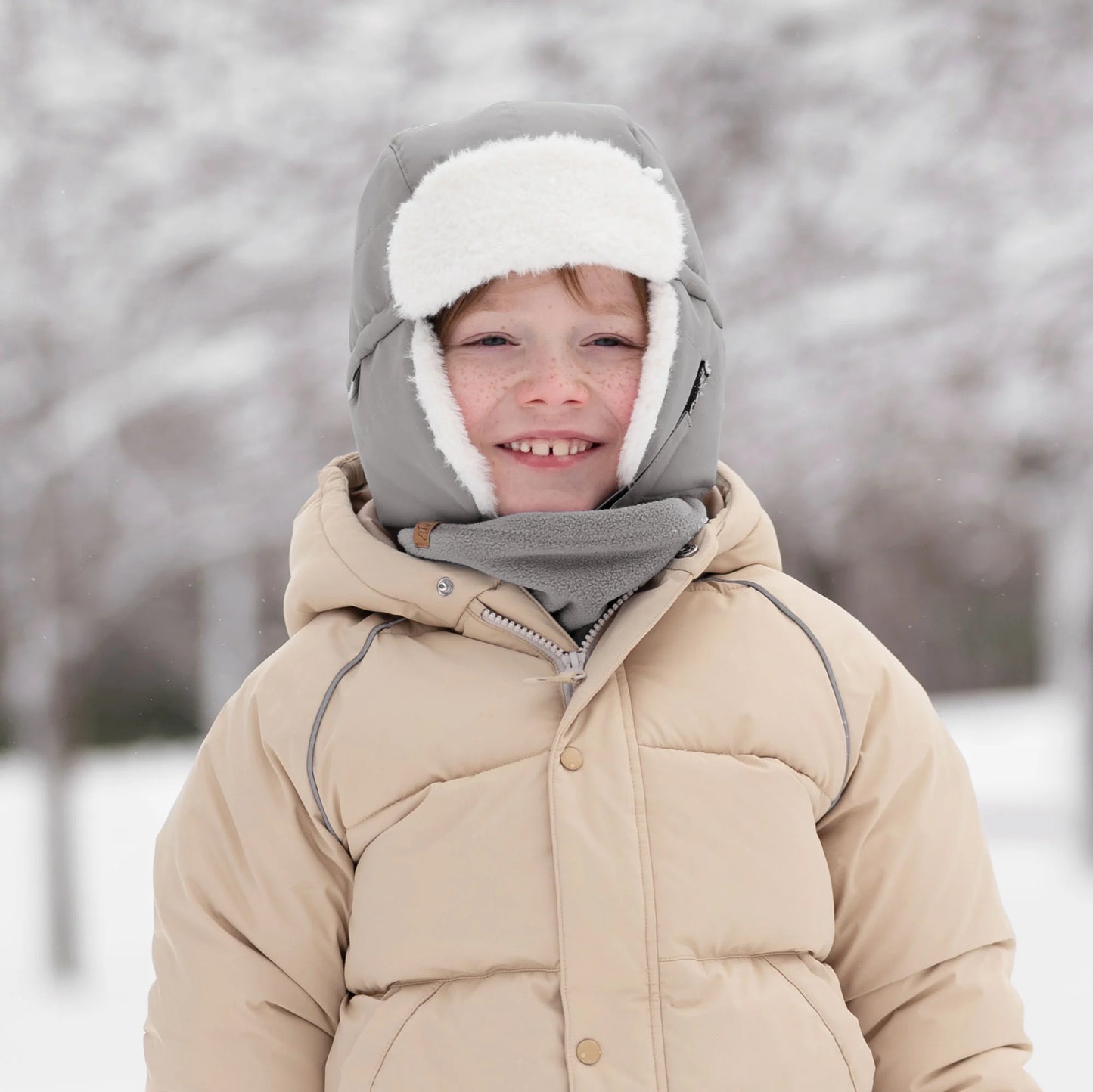 Toasty-Dry Trapper Hat- Greystone